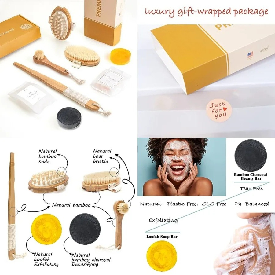 Body Loofah Natural - All Natural Soap and Dry Brushing
