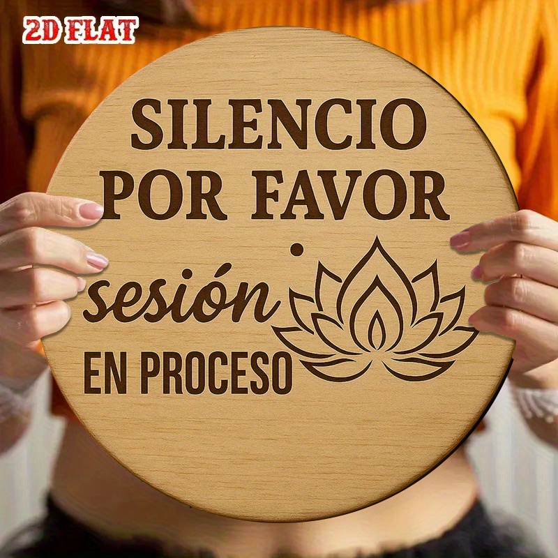 2D Metal Sign Silencio Por Fav - Spa Wellness Yoga recensione e prezzo