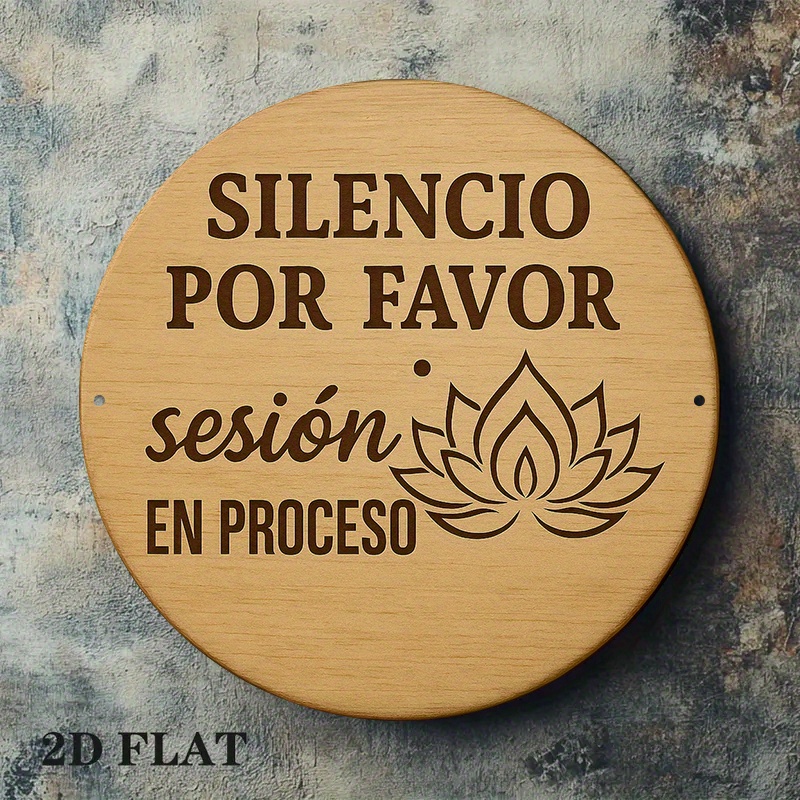 2D Metal Sign Silencio Por Fav - Spa Wellness Yoga recensione e prezzo