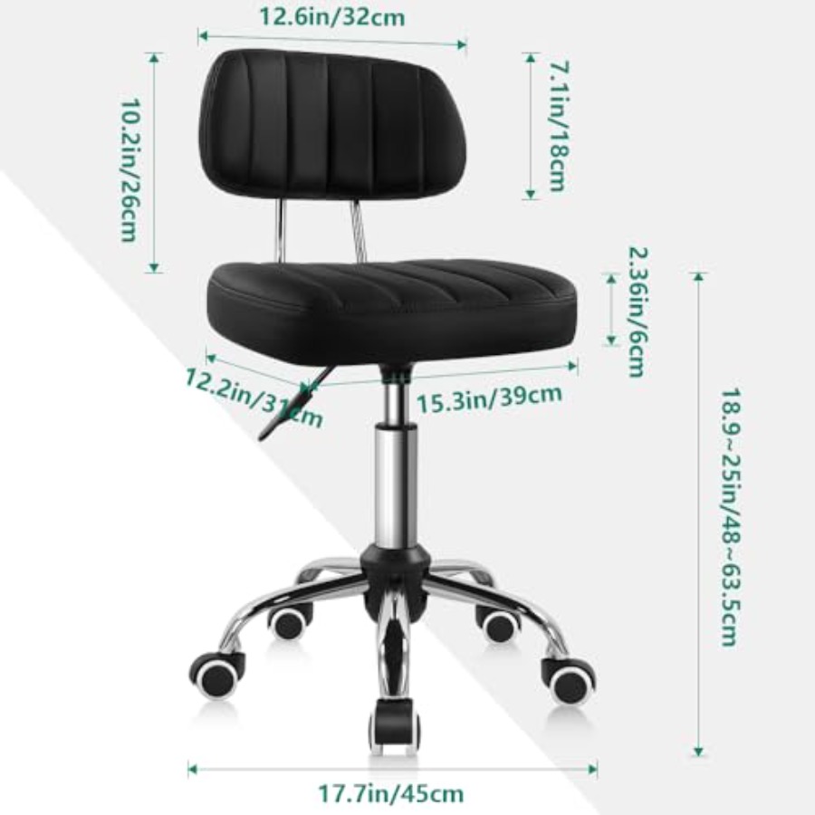 Square Swivel Stool with Wheel - Spa & Wellness Center Hotel Solverde recensione e prezzo