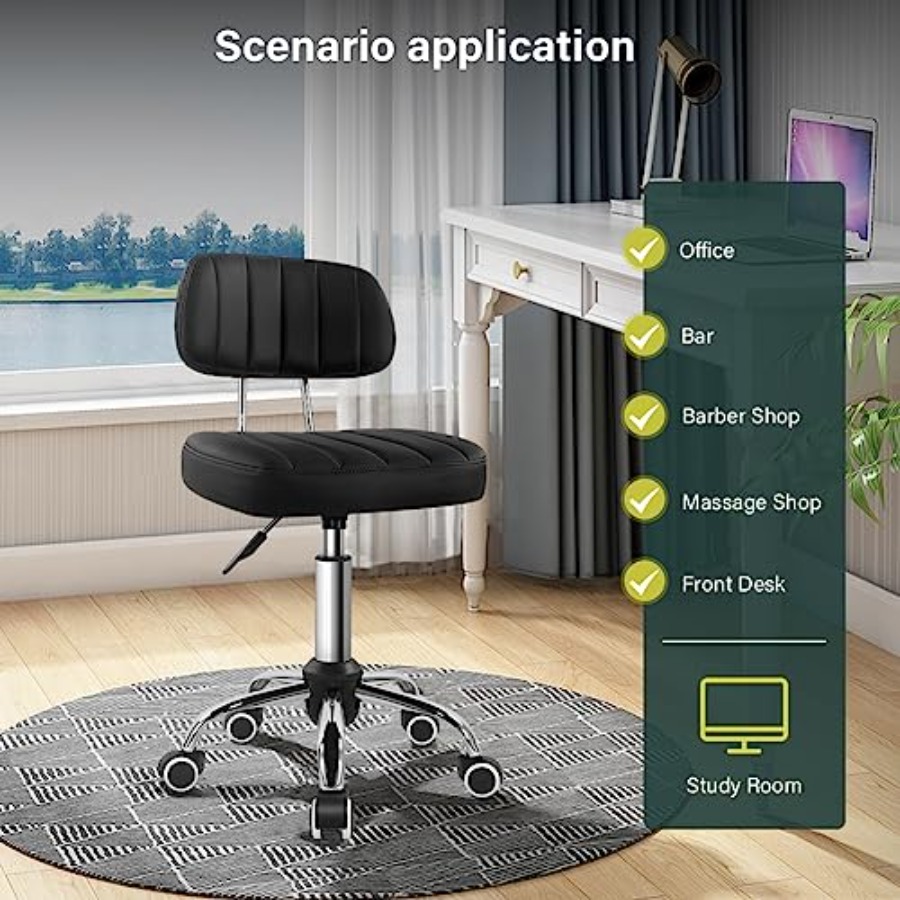 Square Swivel Stool with Wheel - Spa & Wellness Center Hotel Solverde recensione e prezzo
