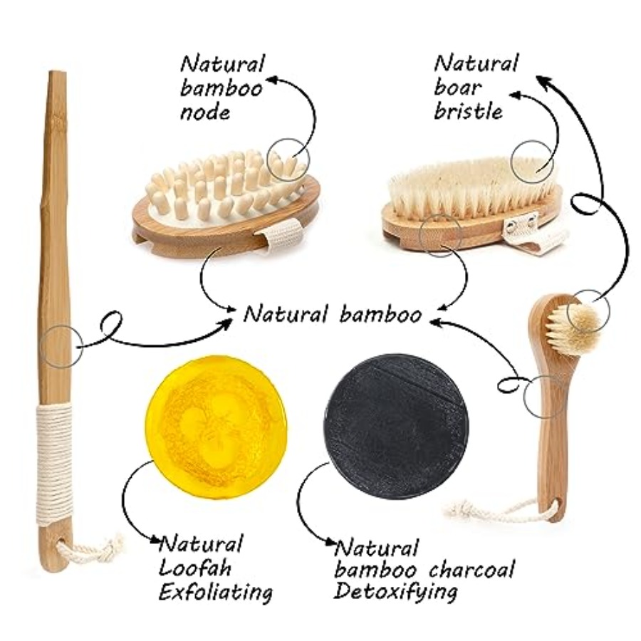 All Natural Soap and Dry Brush - Body Loofah Natural recensione e prezzo