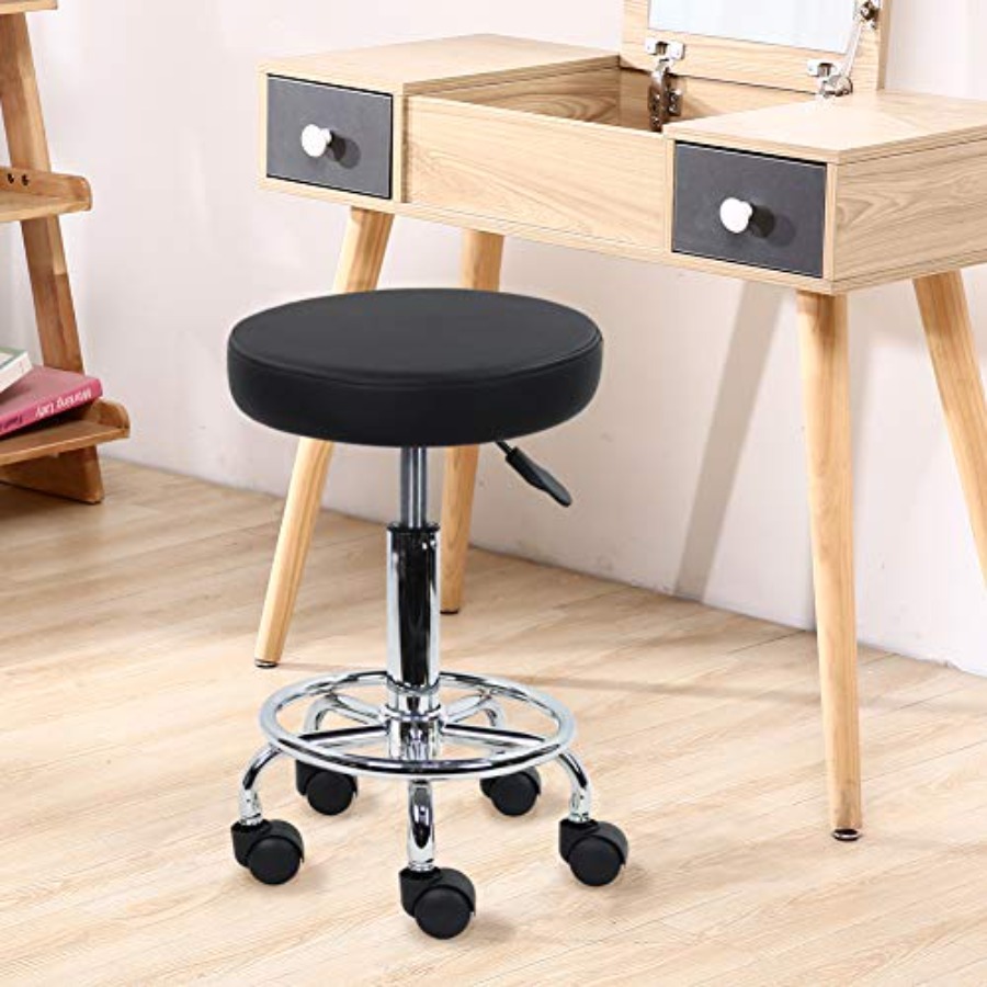 PU Leather Round Rolling Stool - Spa & Wellness Center Hotel Solverde recensione e prezzo
