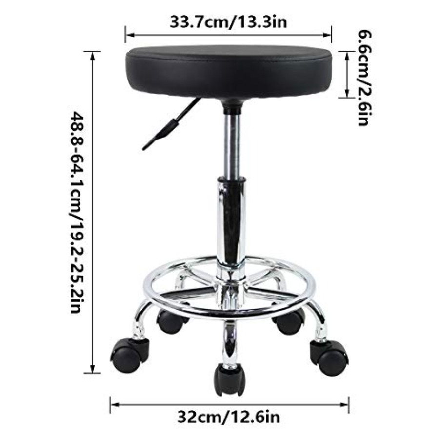 PU Leather Round Rolling Stool - Spa & Wellness Center Hotel Solverde recensione e prezzo