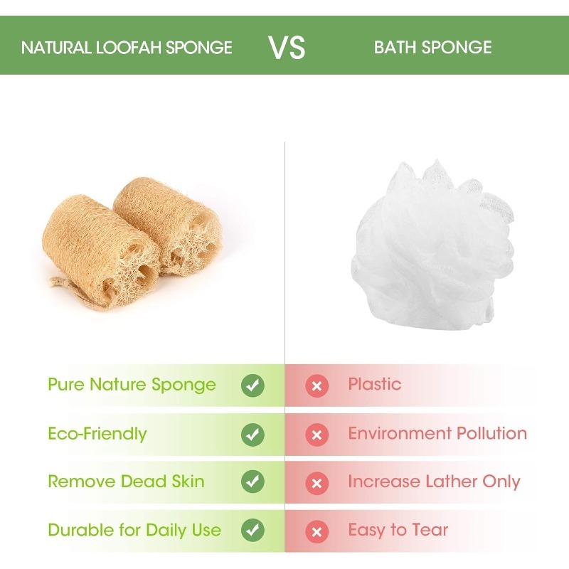 For Skin Care Spa Shower Body  - Body Loofah Natural recensione e prezzo