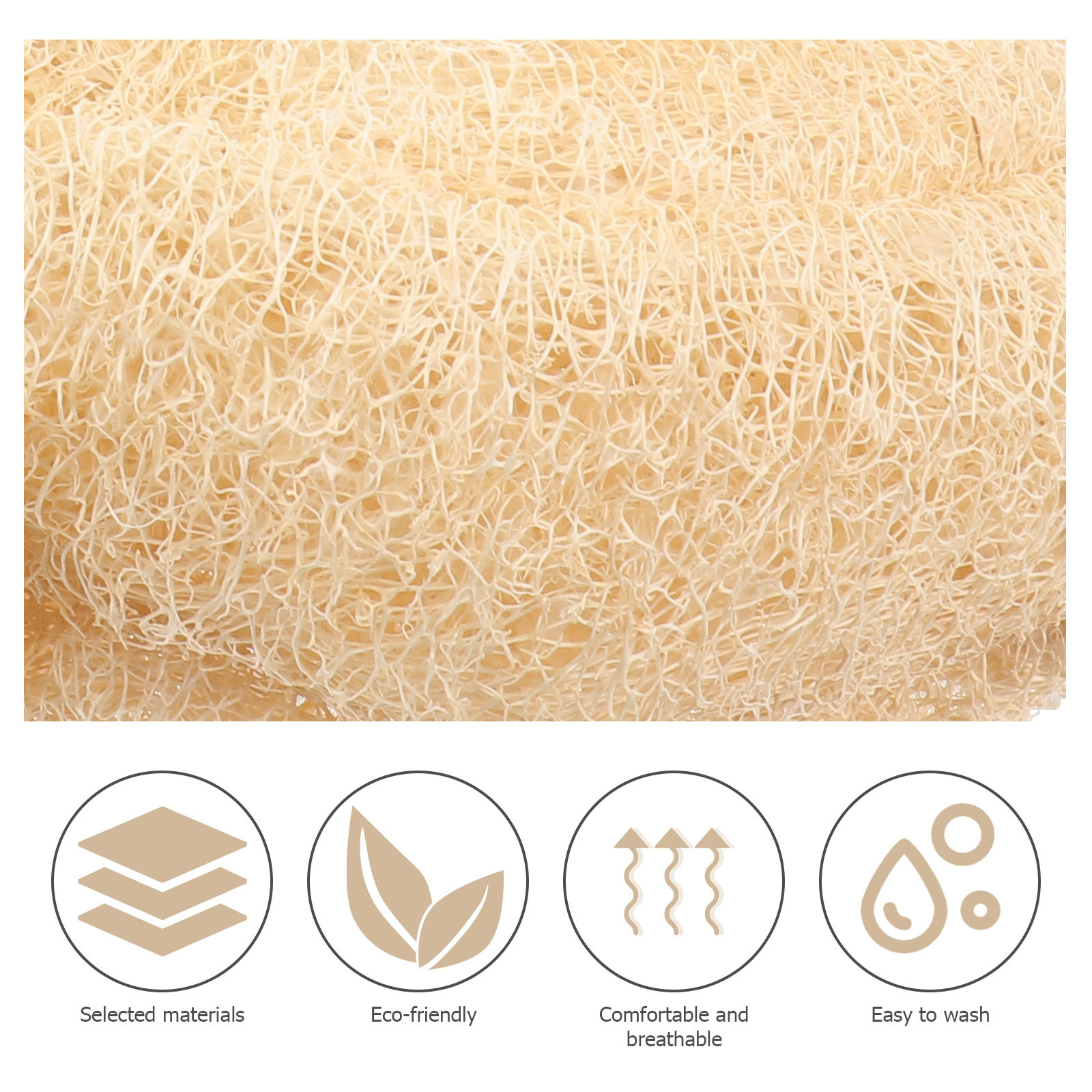 1Pcs Natural Loofah Shower Spo - Body Loofah Natural recensione e prezzo